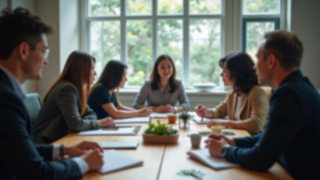 Group of people in a workshop setting, engaged in discussion and learning activities together